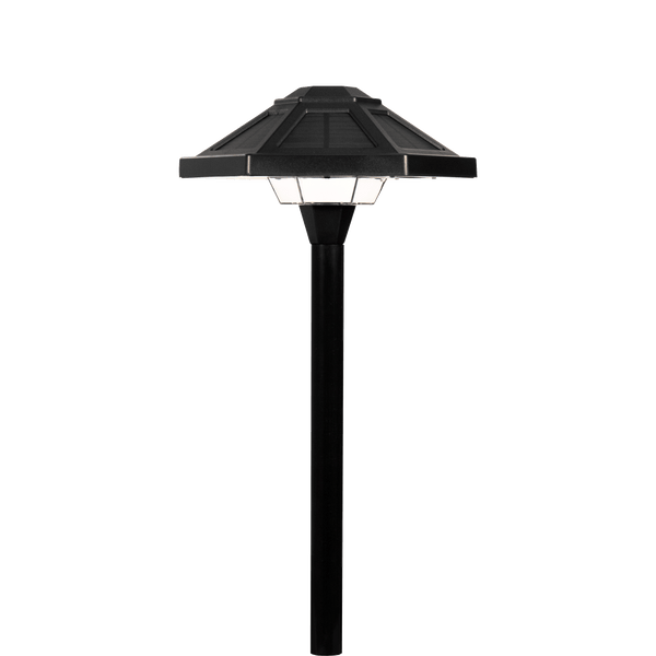 Lumen Logic™ Integrated LED Solar Path Light (Black)