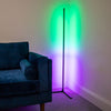 Lumen Logic™ Color Changing RGBW LED Corner Floor Lamp (53" Tall)