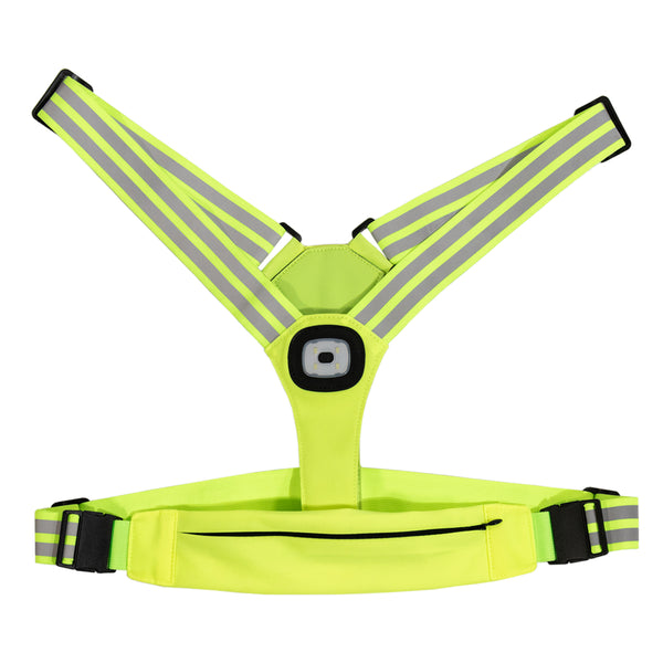 Lumen Logic™ Adjustable LED Reflective Running Vest