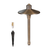 Lumen Logic™ LogiPath G2 12V Brass Mini Path Light (Bronze) with 3W G4 LED Bulb