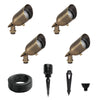 Lumen Logic™ LogiSpot II 12V Brass LED Spotlight Expansion Kit (Bronze) - Lumen Logic